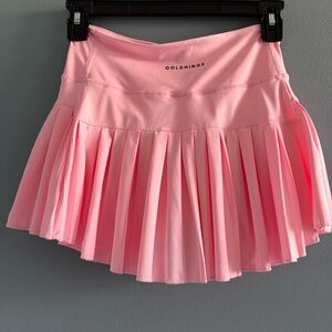 Goldhinge Almond Blossom Pleated Tennis Skirt